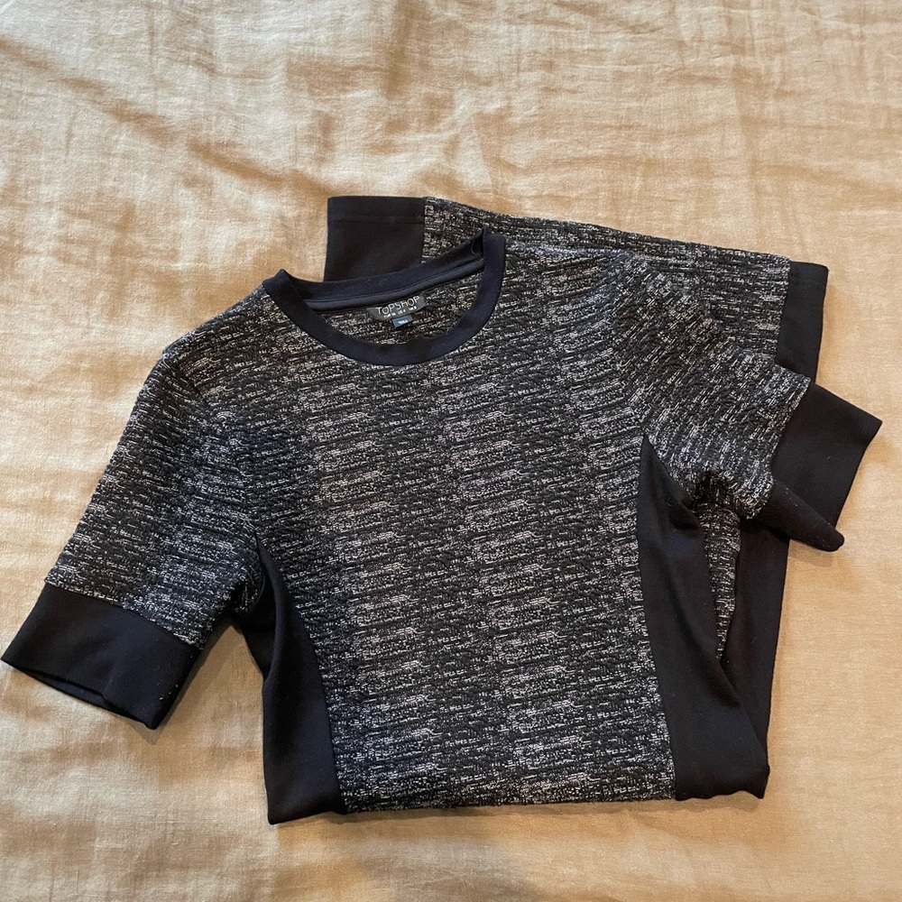 Black and Grey Bodycon Mini